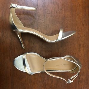 Banana Republic Metallic Silver Star Stilettos